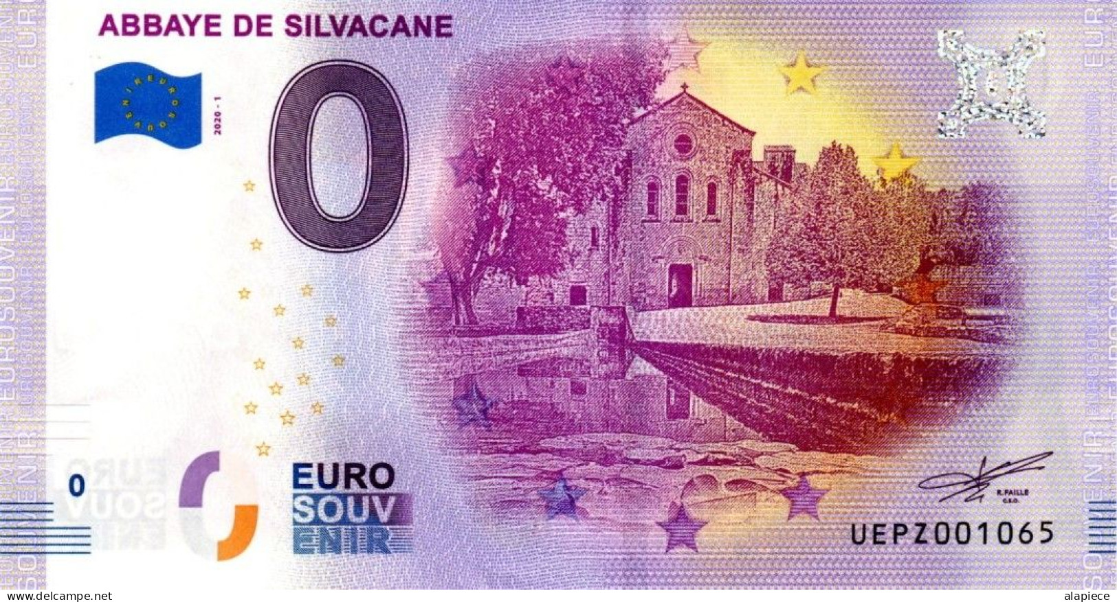 Billet Touristique - 0 Euro - France - Abbaye De Silvacane (2020-1) - Privéproeven