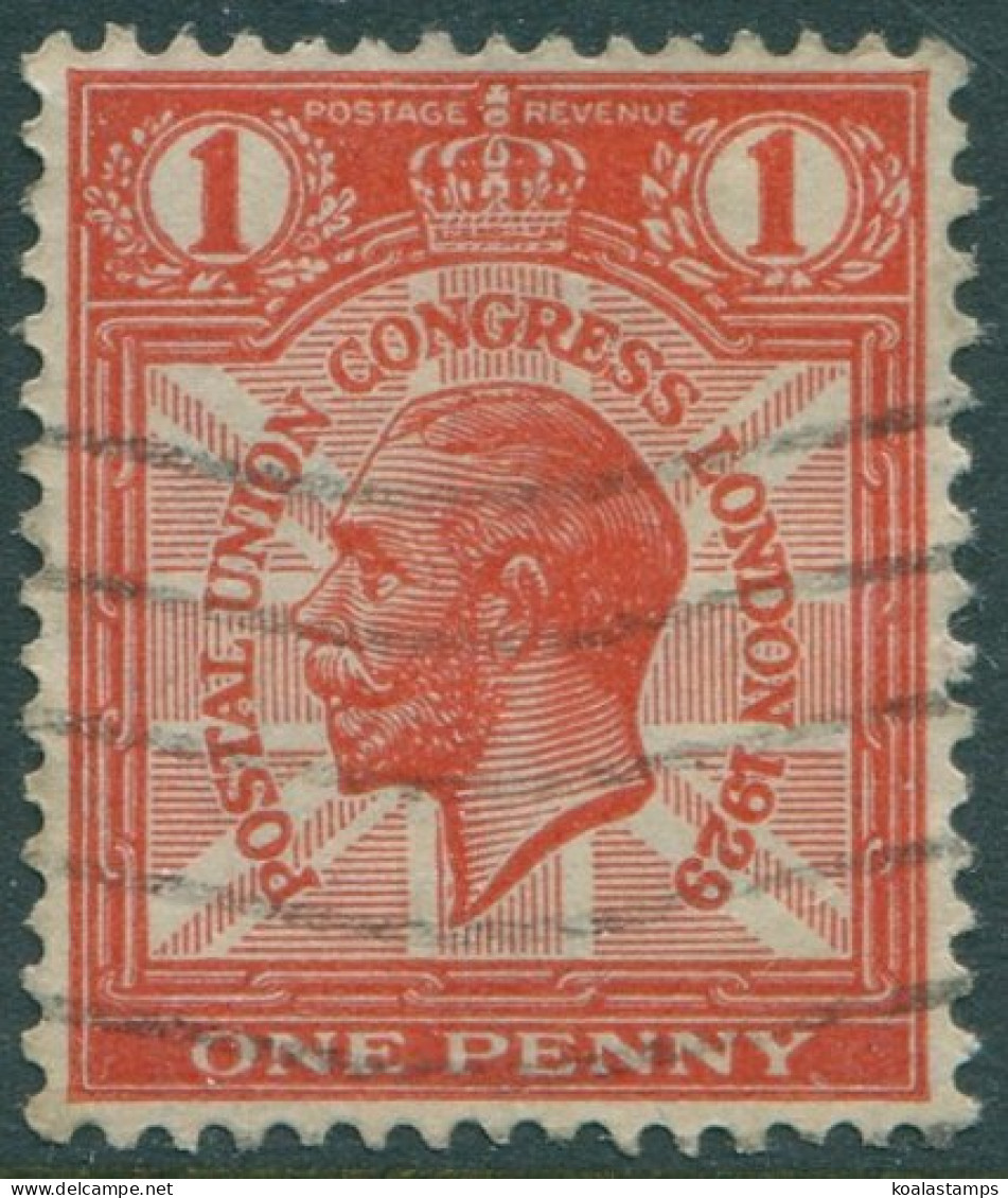 Great Britain 1929 SG435 1d Scarlet Postal Union Congress KGV #2 FU (amd) - Non Classificati