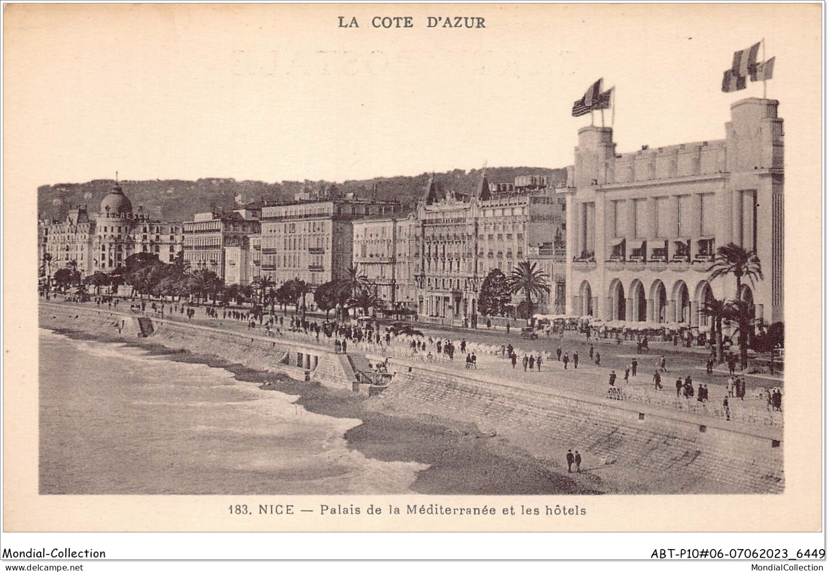 ABTP10-06-0916 - NICE - Palais De La Mediteranee Et Les Hotels - Pubs, Hotels And Restaurants