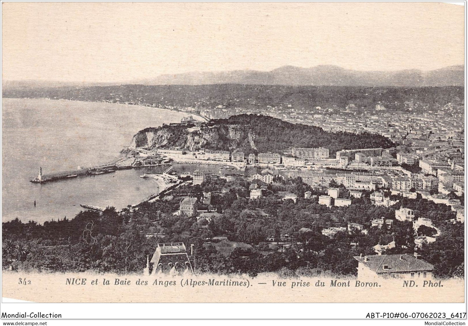 ABTP10-06-0900 - NICE Baie Des Anges - Vue Prise Du Mont Boron - Mehransichten, Panoramakarten