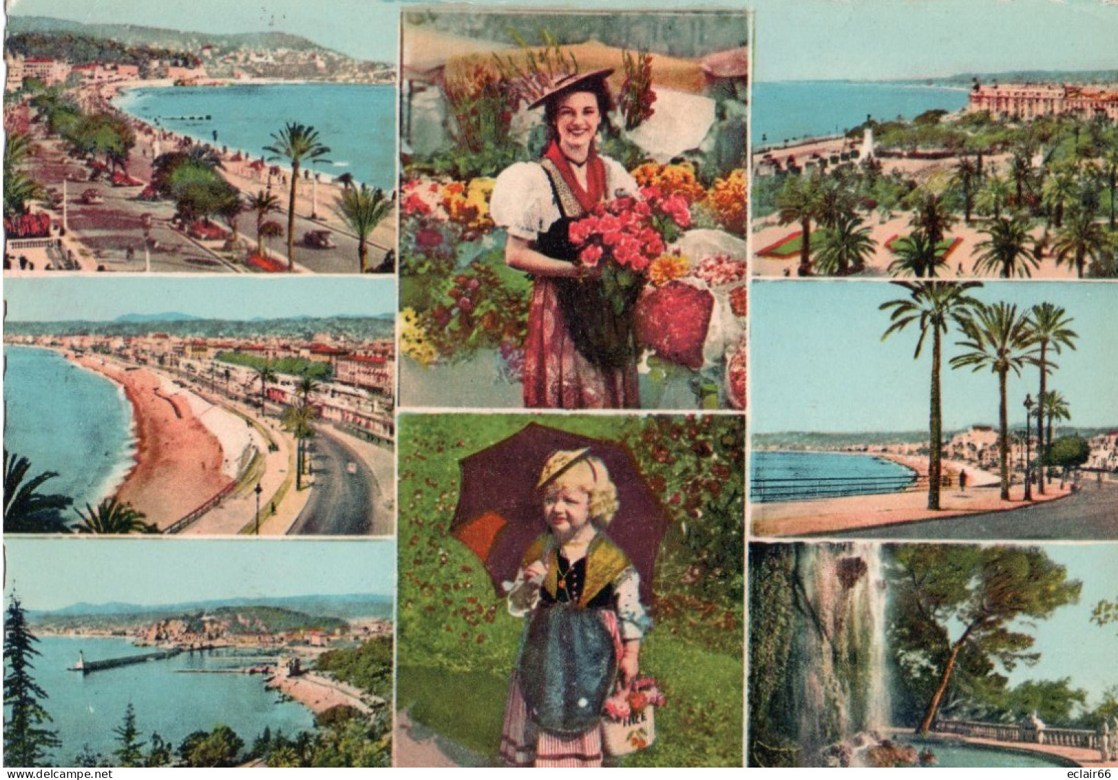 06 NICE SOUVENIR DE NICE, Multi-vues, Année 1957 EDIT  (ADIA), état Impeccable - Panoramic Views