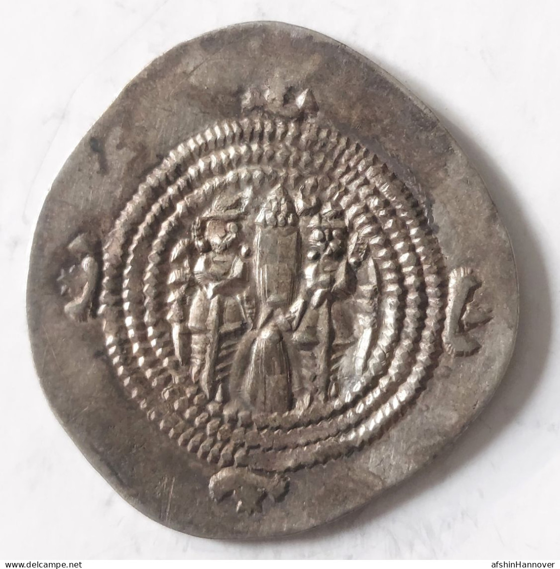 SASANIAN KINGS. Khosrau II. 591-628 AD. AR Silver  Drachm  Year 30 Mint Shiraz - Orientalische Münzen