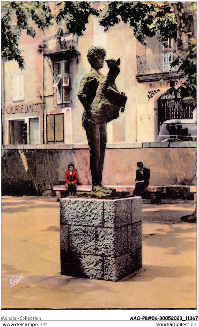 AAOP8-06-0638 - VALLAURIS - La Statue De L'Homme Au Mouton - Vallauris
