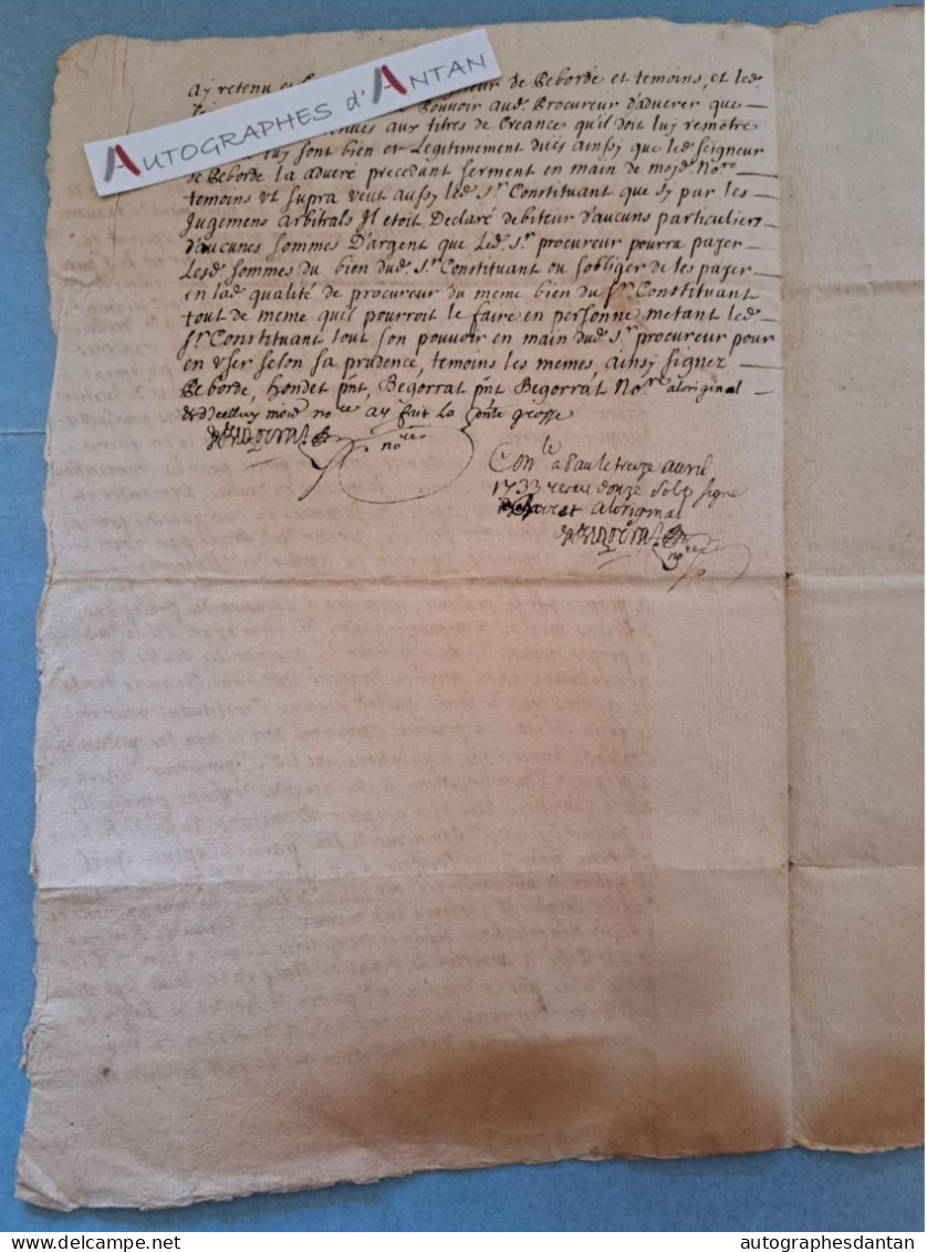 ● Généralité De Pau 1733 Seigneur De Cardesse Parlement De Navarre - Sénéchal D'Oloron - Aubertin Cachet Basses Pyrénées - Seals Of Generality