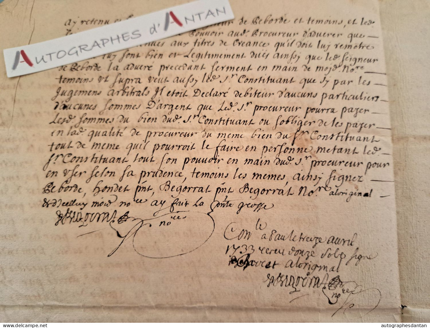 ● Généralité De Pau 1733 Seigneur De Cardesse Parlement De Navarre - Sénéchal D'Oloron - Aubertin Cachet Basses Pyrénées - Algemene Zegels