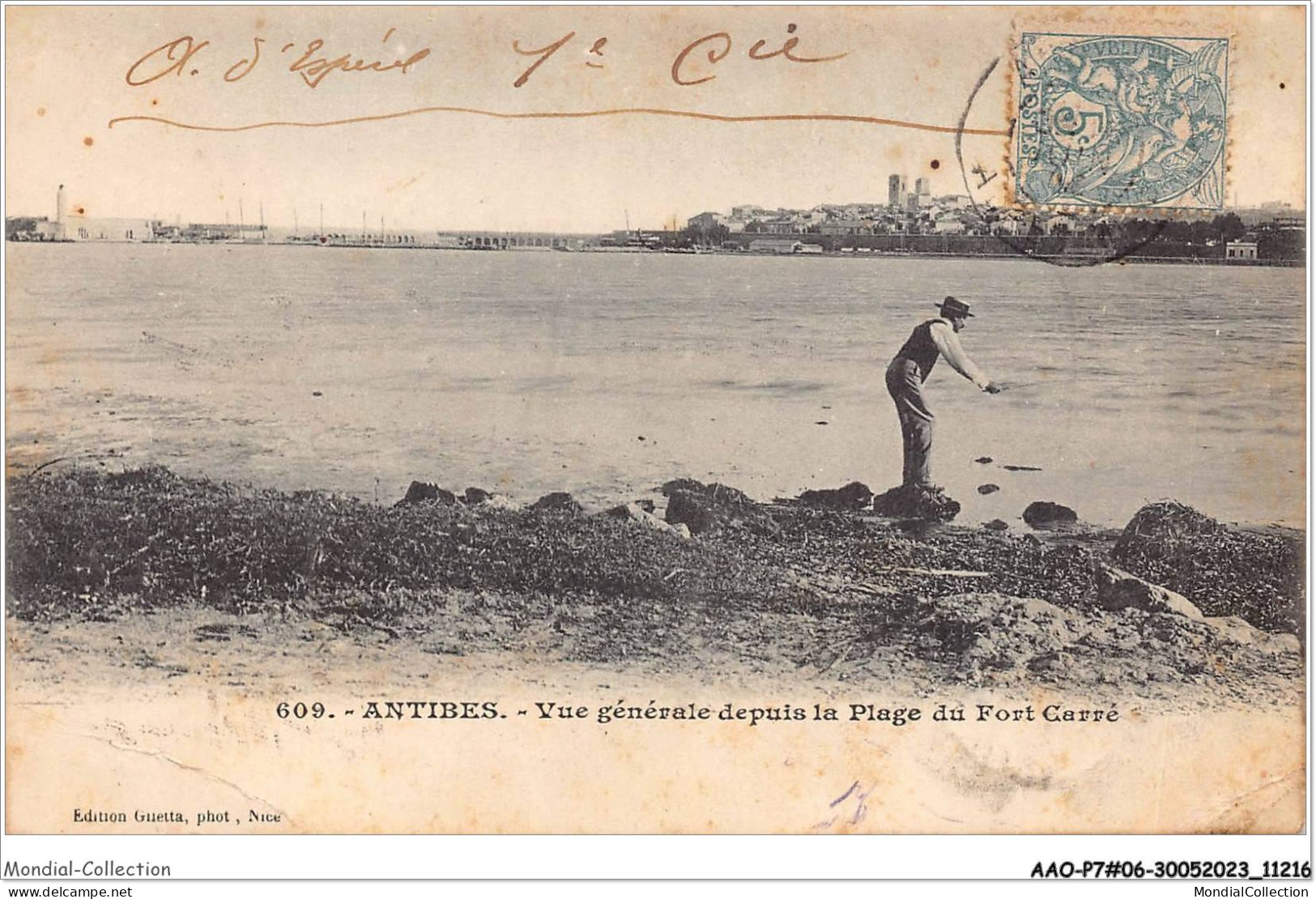 AAOP7-06-0562 - ANTIBES - Vue Générale Depuis La Plage Du Font Carré - Antibes