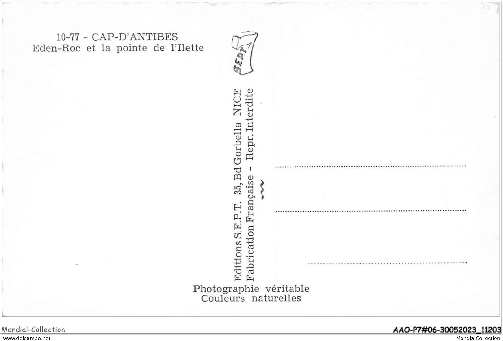 AAOP7-06-0555 - CAP-D'ANTIBES - Eden-Roc Et La Pointe De L'Ilette - Cap D'Antibes - La Garoupe