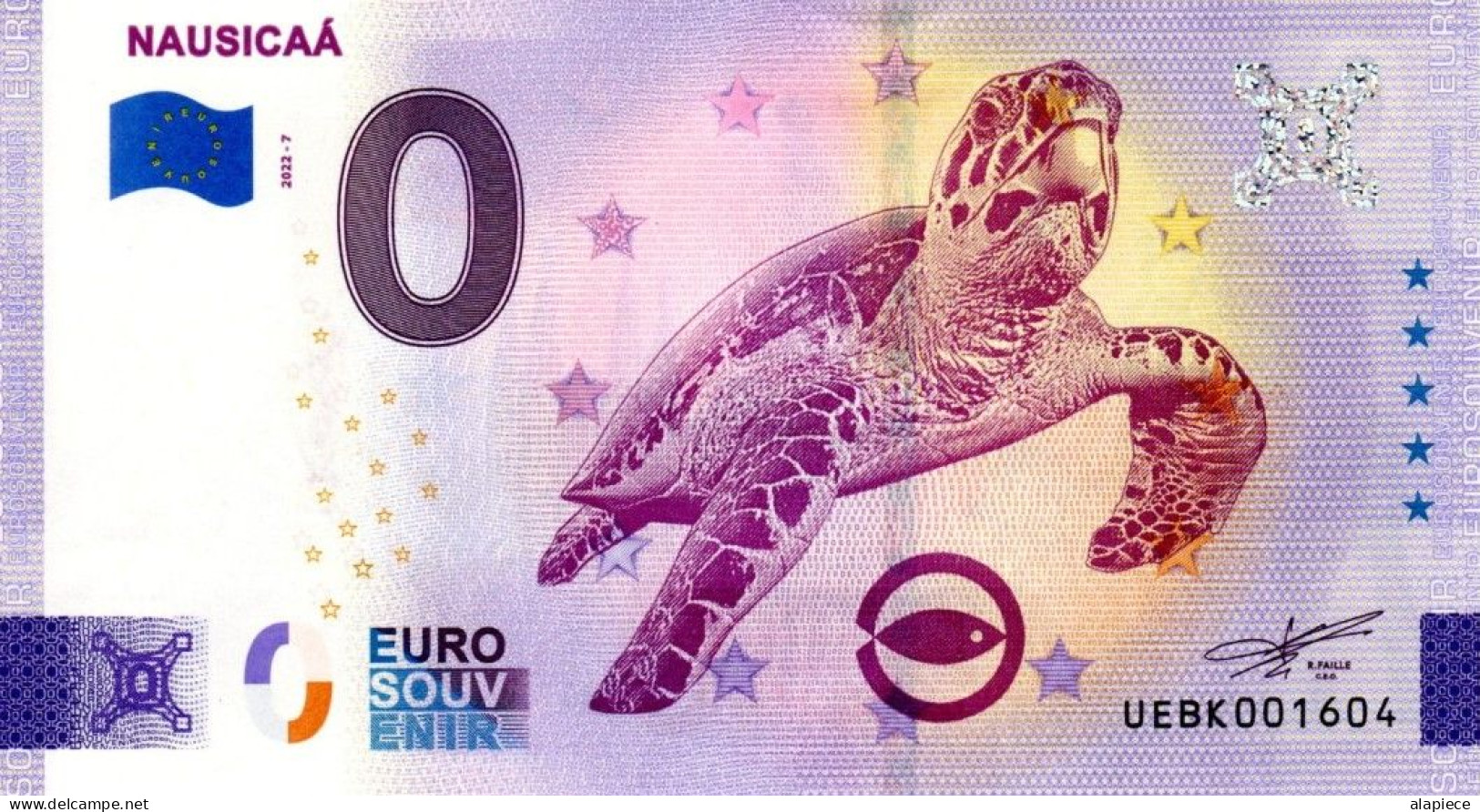 Billet Touristique - 0 Euro - France - Nausicaa (2022-7) - Privatentwürfe