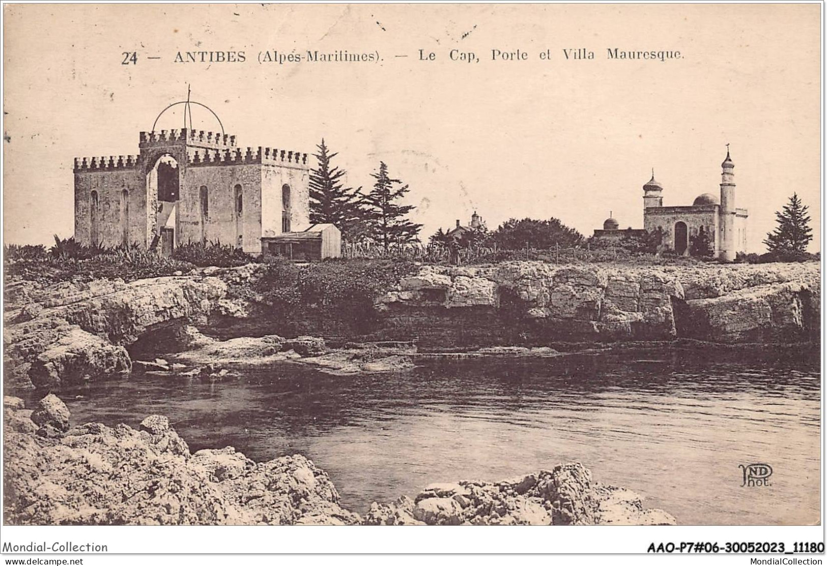 AAOP7-06-0544 - ANTIBES - Le Cap - Porte Et Villa Mauresque - Antibes - Oude Stad