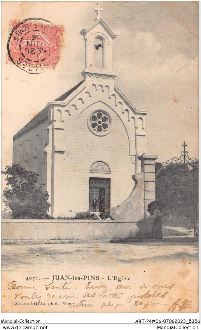 ABTP4-06-0366 - JUAN-LES-PINS - L'Eglise  - Juan-les-Pins