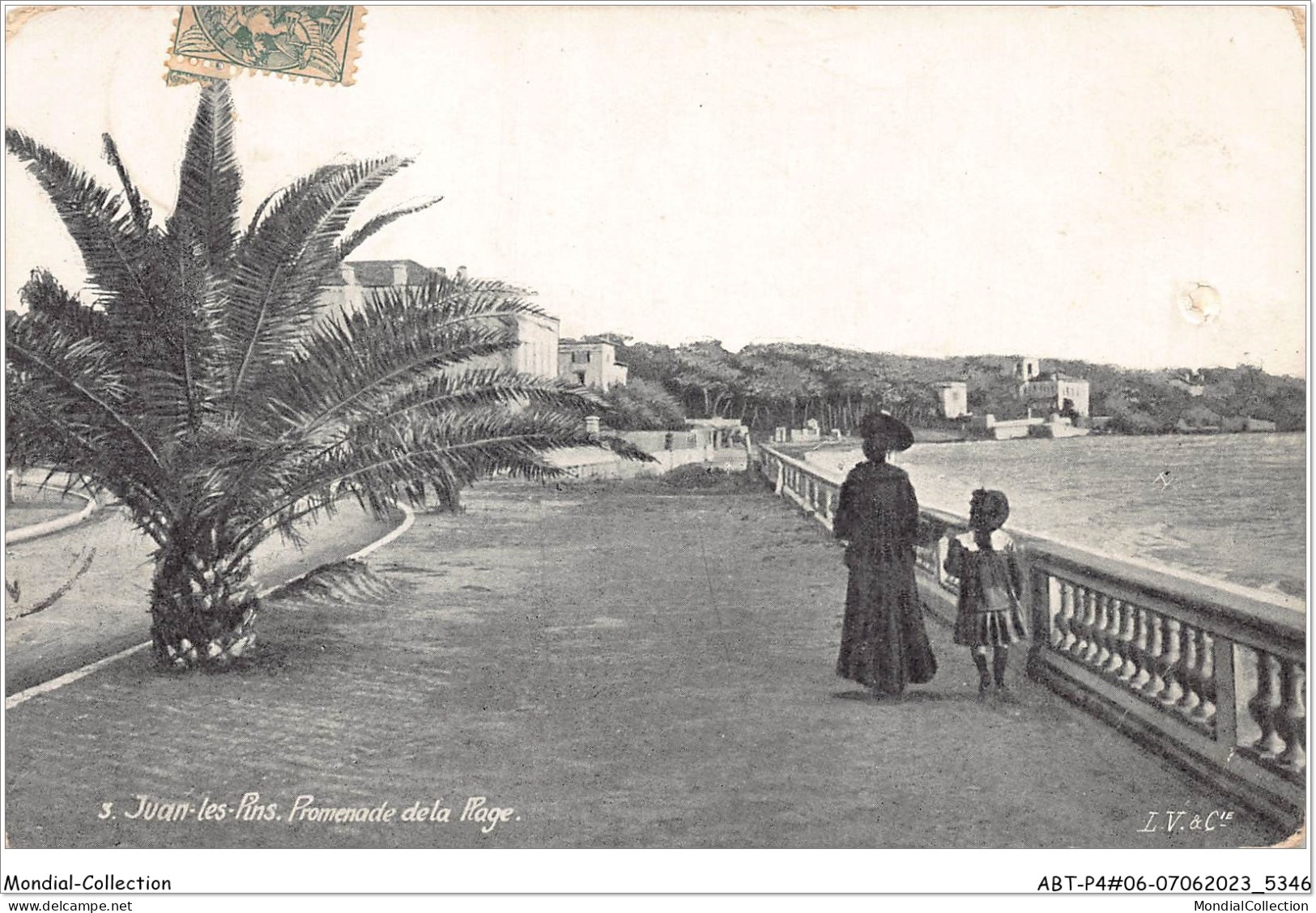 ABTP4-06-0361 - JUAN-LES-PINS - Promenade De La Plage - Juan-les-Pins