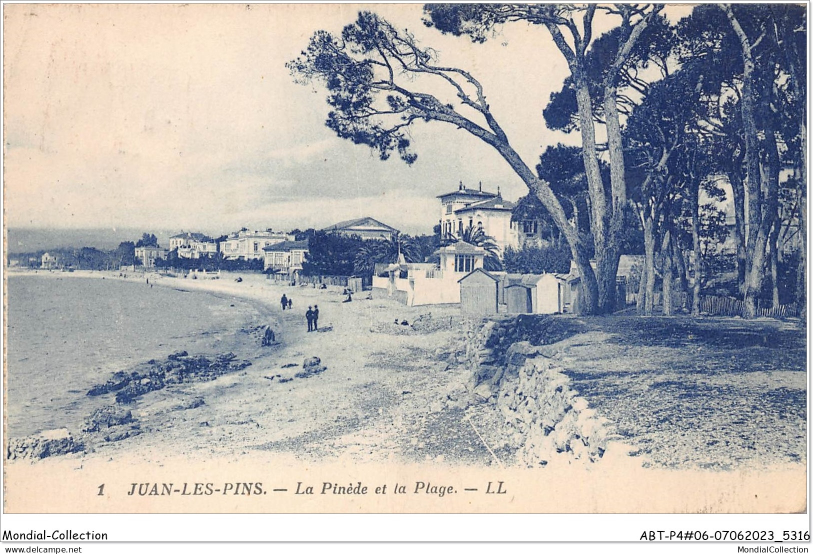 ABTP4-06-0346 - JUAN-LES-PINS - La Pinede Et La Plage - Juan-les-Pins