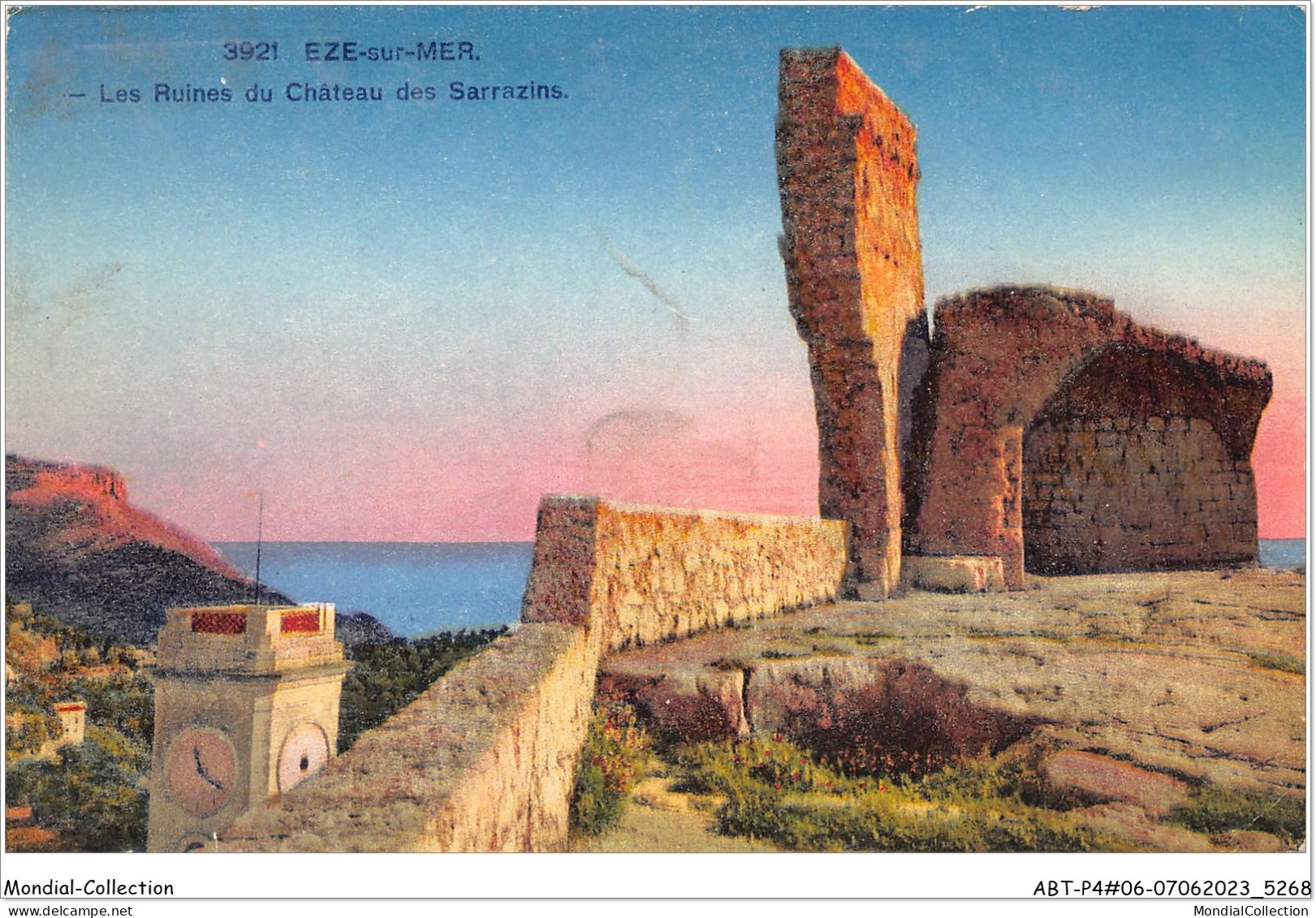 ABTP4-06-0322 - EZE-Sur-Mer - Les Ruines Du Chateau Des Sarrazins - Eze