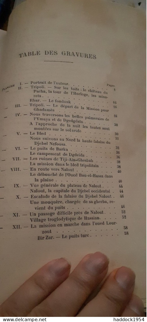 En Tripolitaine Voyage à GHADAMÈS EDMOND BERNET Fontemoing Et Cie 1912 - Geografia