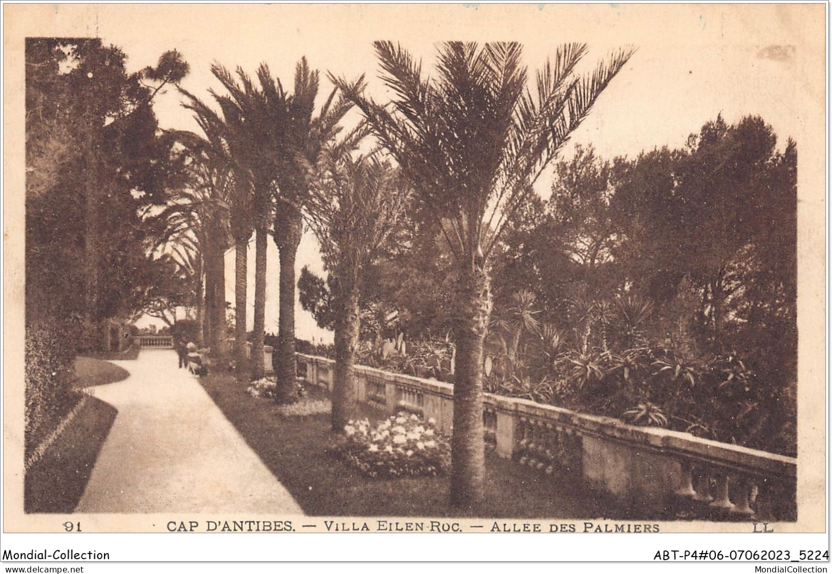ABTP4-06-0300 - CAP D'ANTIBES - Villa Eilenroc - Alle Des Palmiers - Cap D'Antibes - La Garoupe
