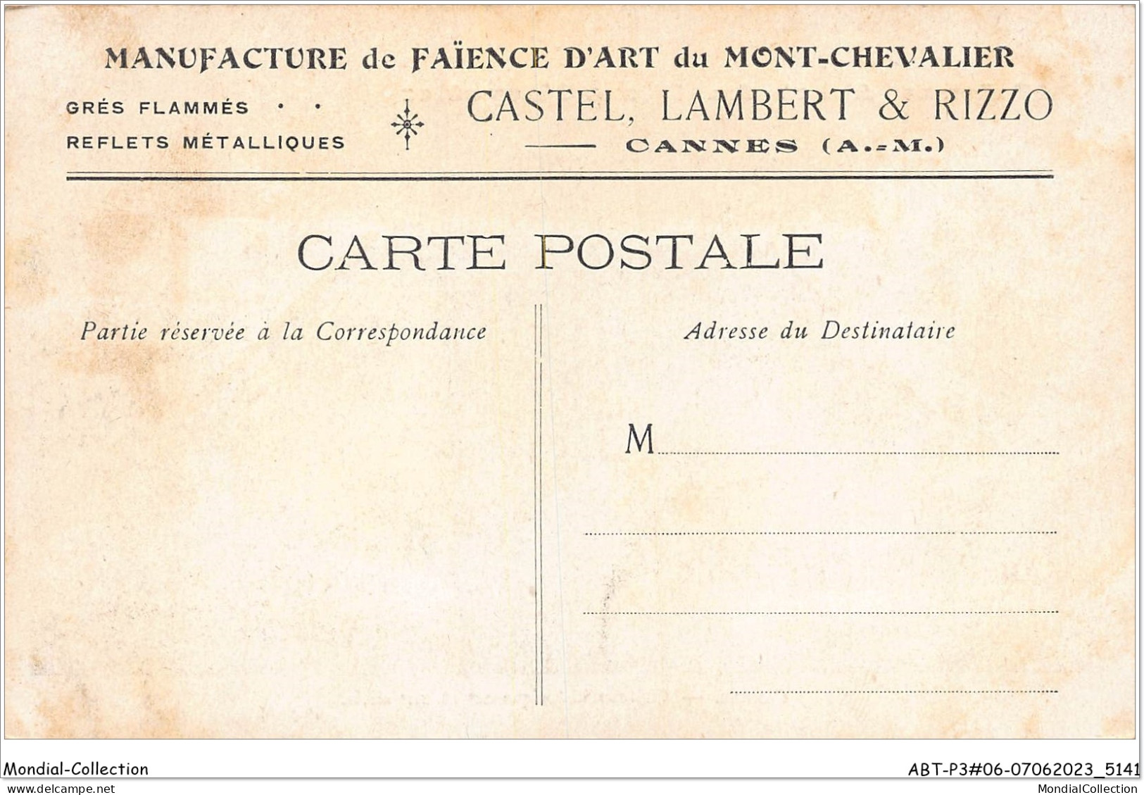 ABTP3-06-0258 - CANNES - Chateau Historique Xie Et Xiie Siecle - Cannes