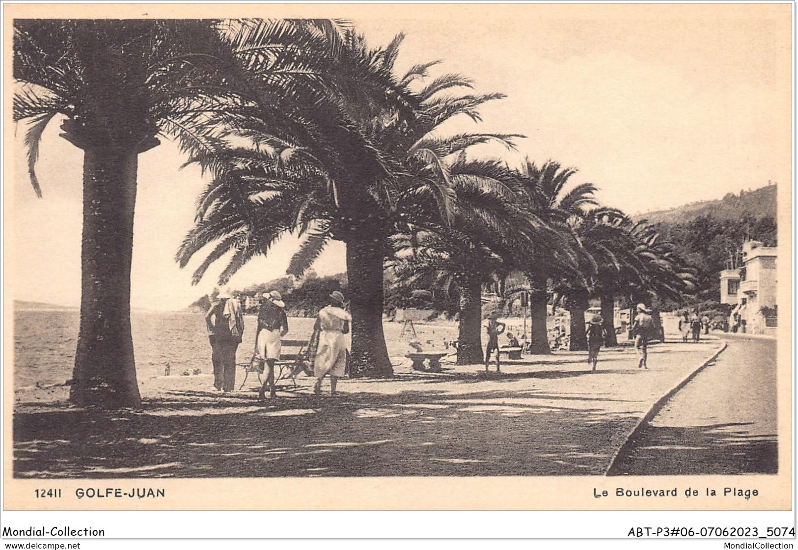 ABTP3-06-0225 - GOLFE JUAN - Le Boulevard De La Plage - Vallauris