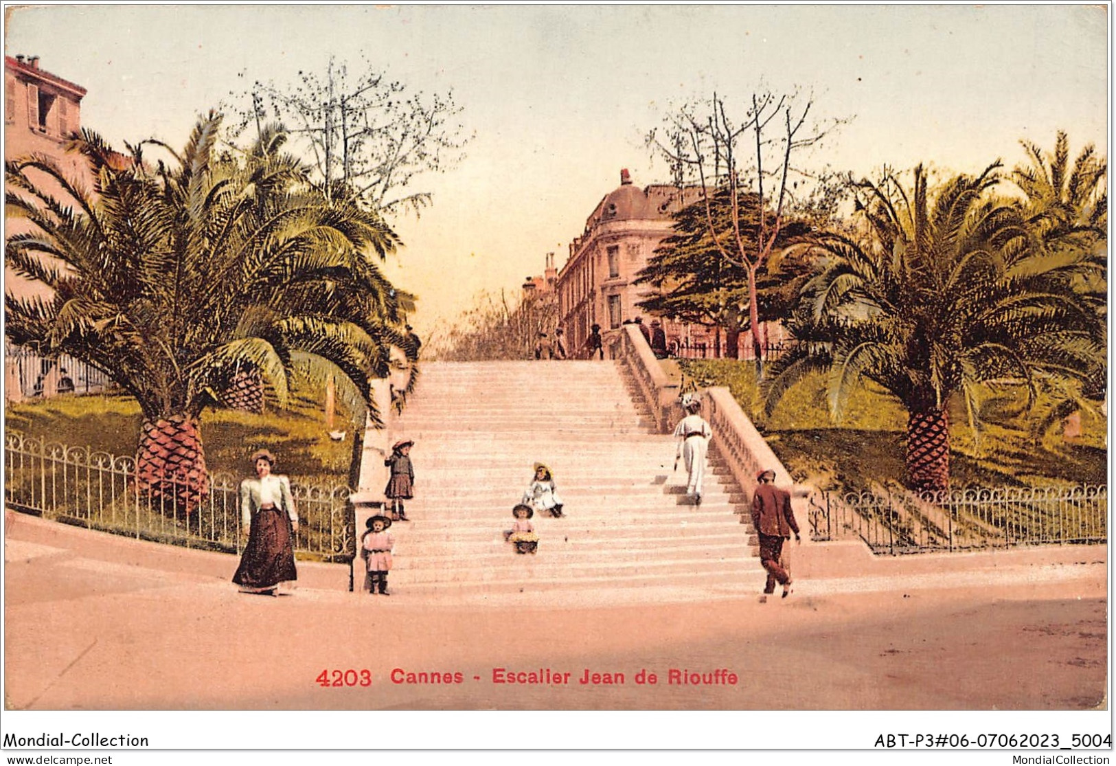 ABTP3-06-0190 - CANNES - Escalier Jean De Riouffe - Cannes
