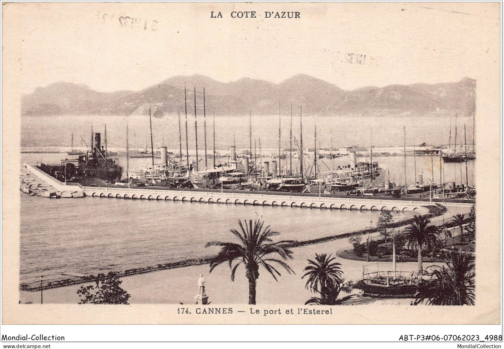 ABTP3-06-0182 - CANNES - Le Port Et L'Esterel - Cannes