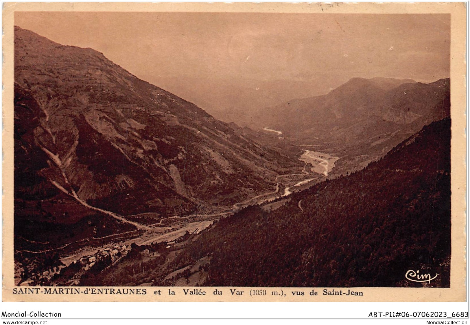 ABTP11-06-1033 - Saint Martin D'Entraunes Et La Vallee Du Var Vue De Saint Jean - Saint-Martin-Vésubie