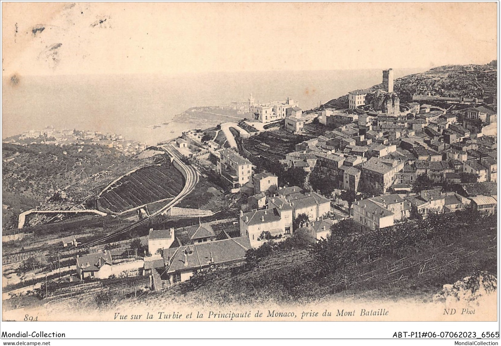 ABTP11-06-0974 - LA TURBIE - La Principote De Monaco - Vue Pris Du Mont Bataille - La Turbie
