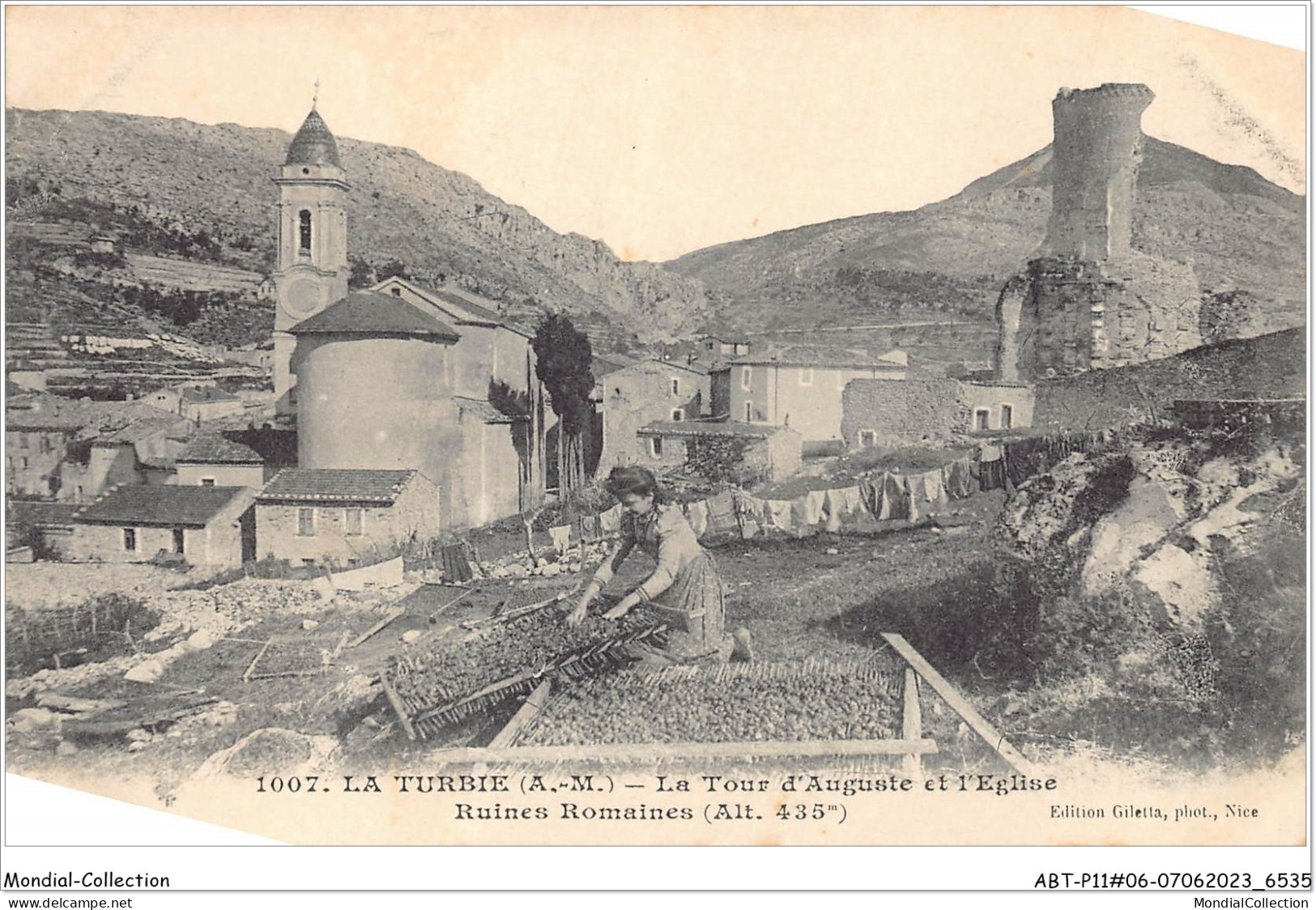 ABTP11-06-0959 - LA TURBIE - La Tour D'August Et L'Eglise Ruines Romaine - La Turbie