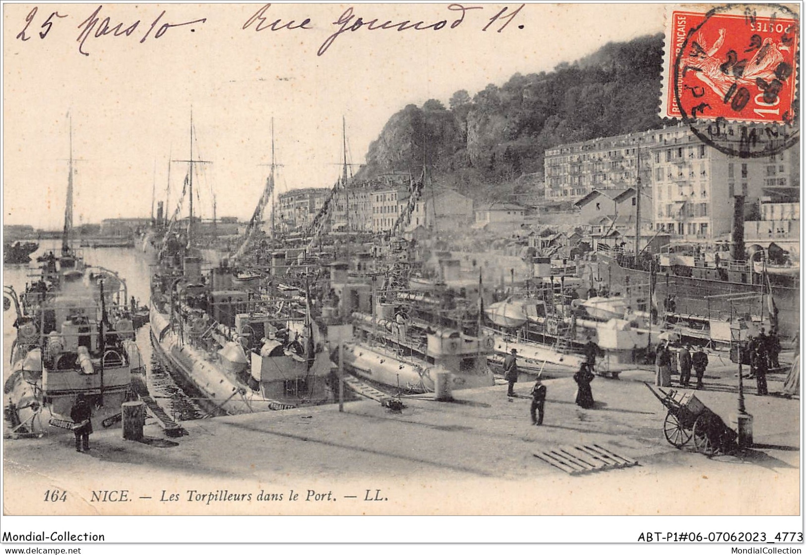 ABTP1-06-0074 - NICE - Les Torpilleurs Dans Le Port - Transport (sea) - Harbour