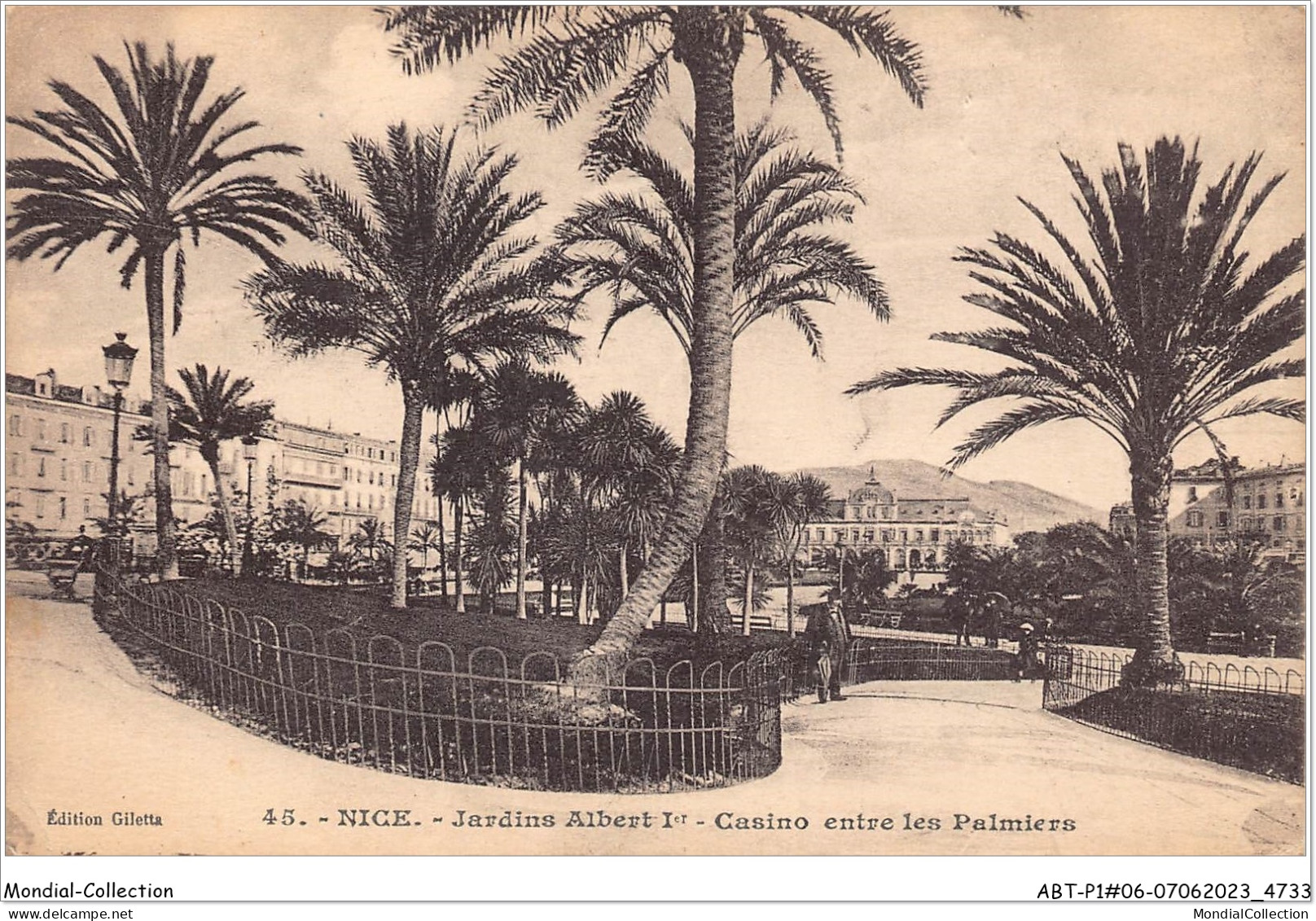 ABTP1-06-0054 - NICE - Jardins Albert Ier - Casino Entre Les Palmiers - Parks, Gärten