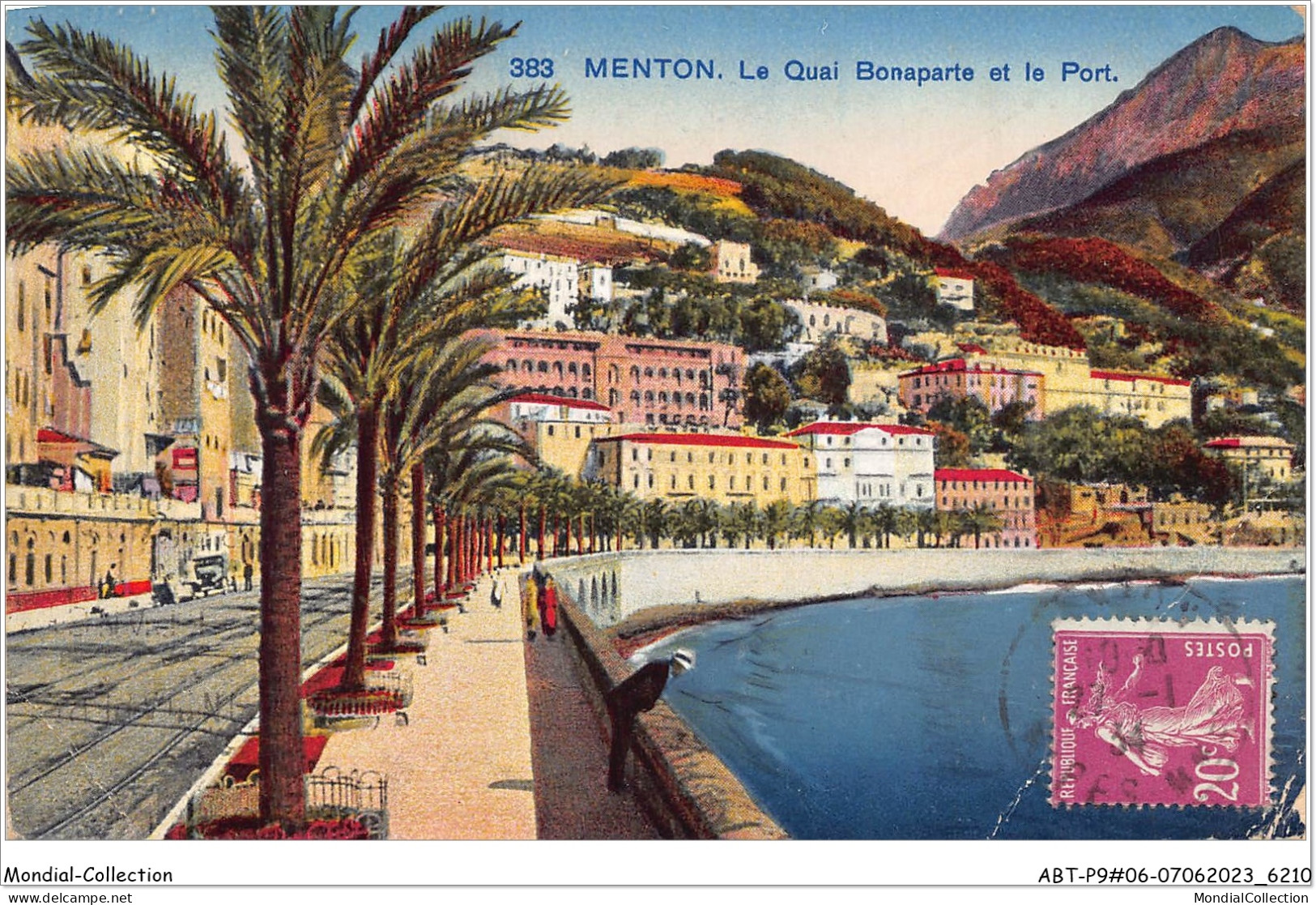 ABTP9-06-0795 - MENTON - Le Quai Bonaparte Et Le Port - Menton