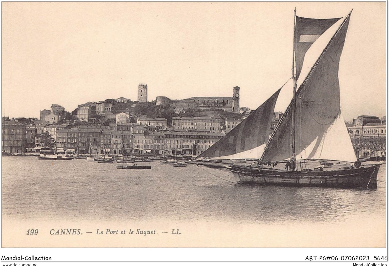 ABTP6-06-0512 - CANNES - Le Port Et Le Suquet - Cannes