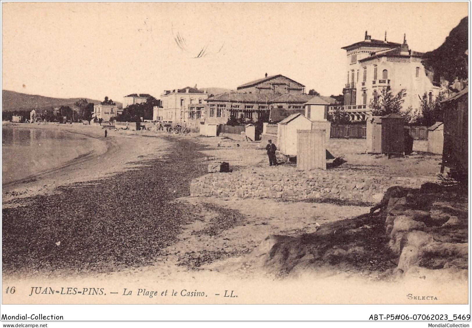 ABTP5-06-0423 - JUAN-LES-PINS - La Plage Et Le Casino - Juan-les-Pins