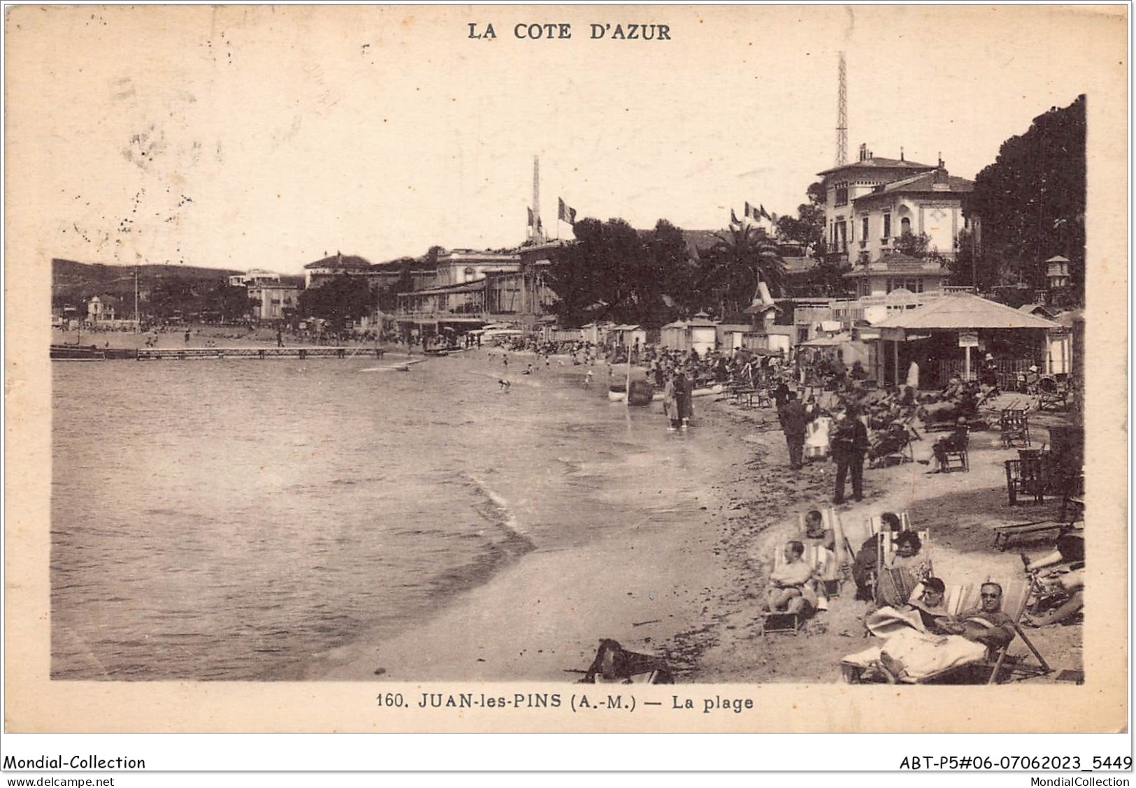 ABTP5-06-0413 - JUAN-LES-PINS - La Plage - Juan-les-Pins