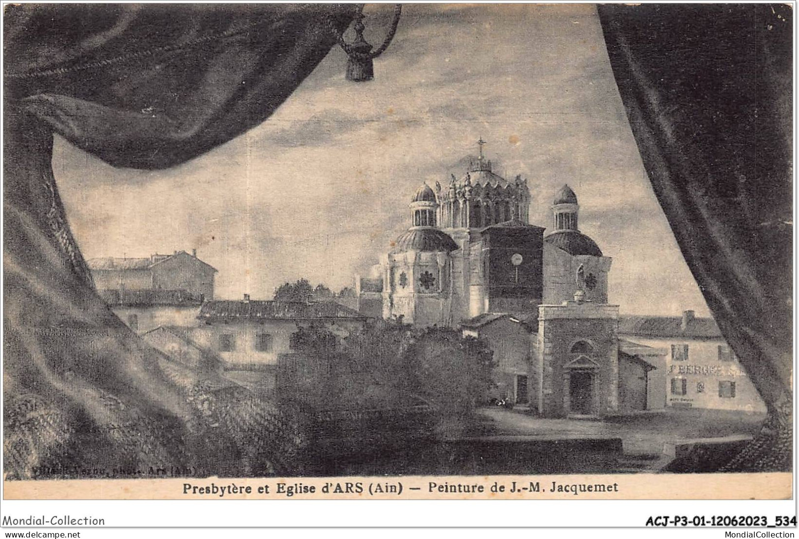 ACJP3-01-0217 - Presbyteres Et Eglise D'ARS - Peinture De J.m Jacquemet - Ars-sur-Formans