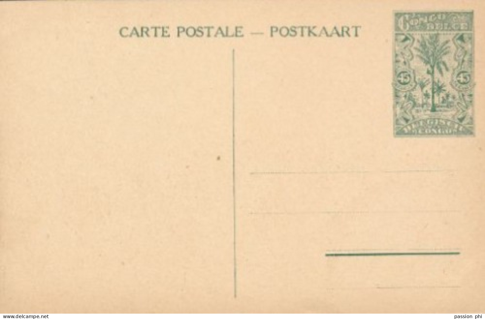 ZAC BELGIAN CONGO  PPS SBEP 66 VIEW 29 UNUSED - Stamped Stationery