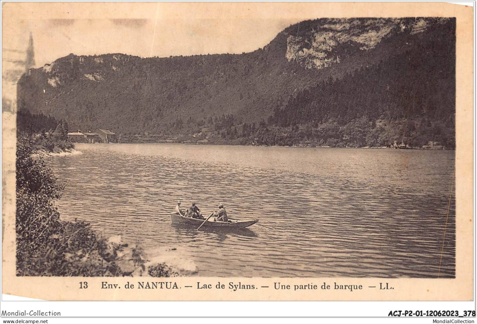 ACJP2-01-0139 - NANTUA - Lac De Sylans - Une Partie De Barque  - Nantua
