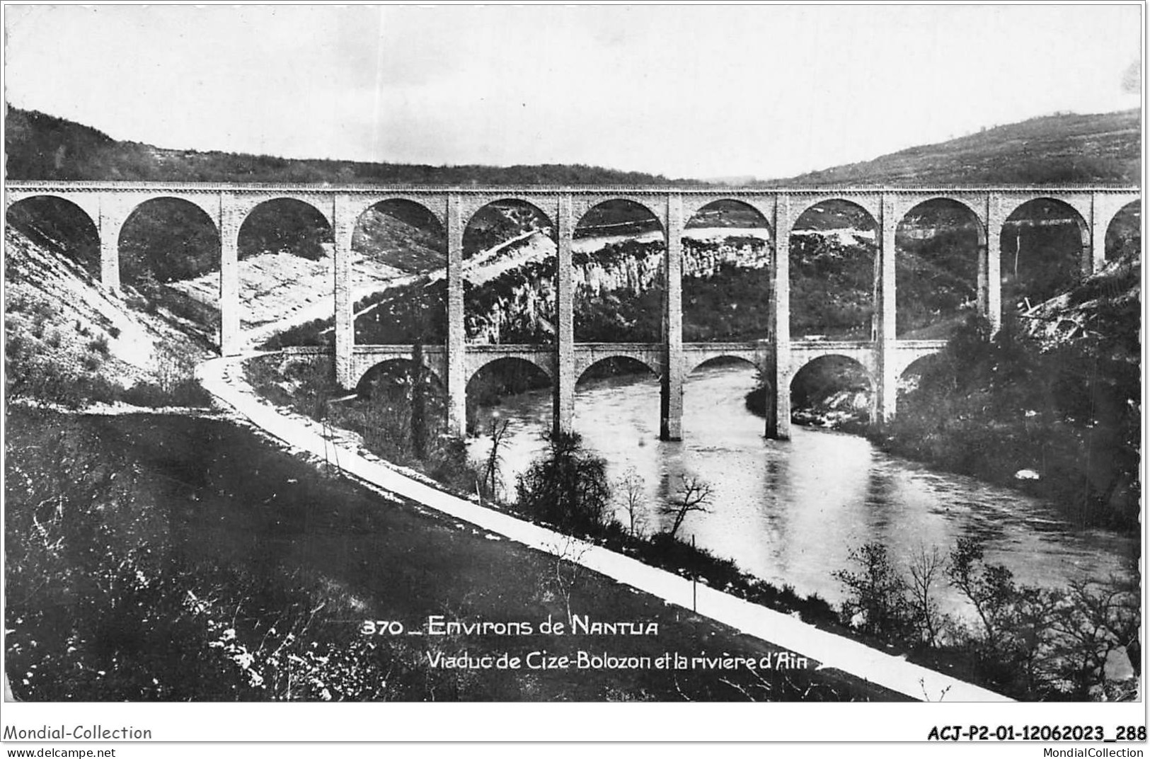 ACJP2-01-0094 - NANTUA - Viaduc De Cize-Bolozon Et La Riviere D'Ain - Nantua