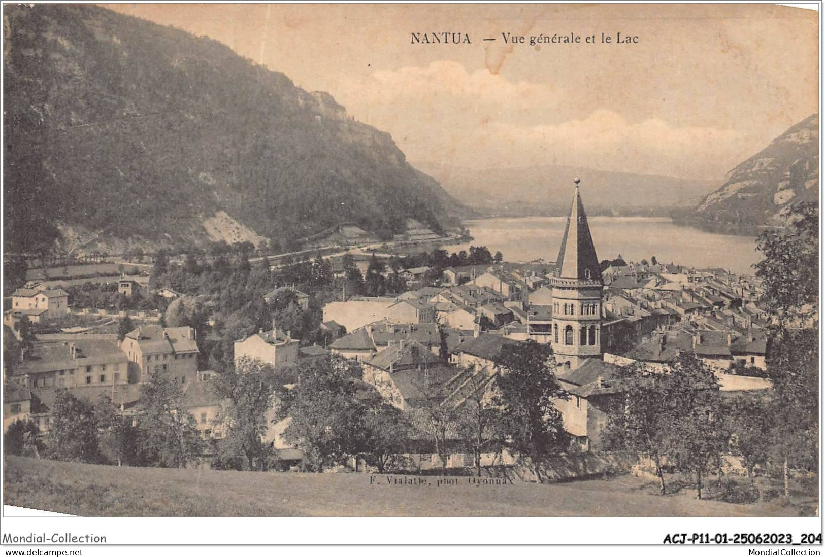 ACJP11-01-1036 - NANTUA - Vue Générale  Et Le Lac  - Nantua