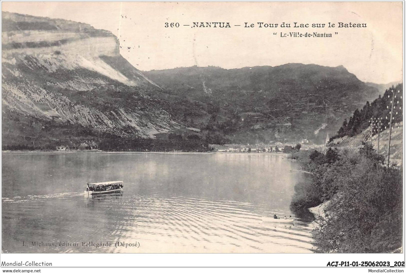 ACJP11-01-1035 - NANTUA - Le Tour Du Lac Sur Le Bateau  - Nantua