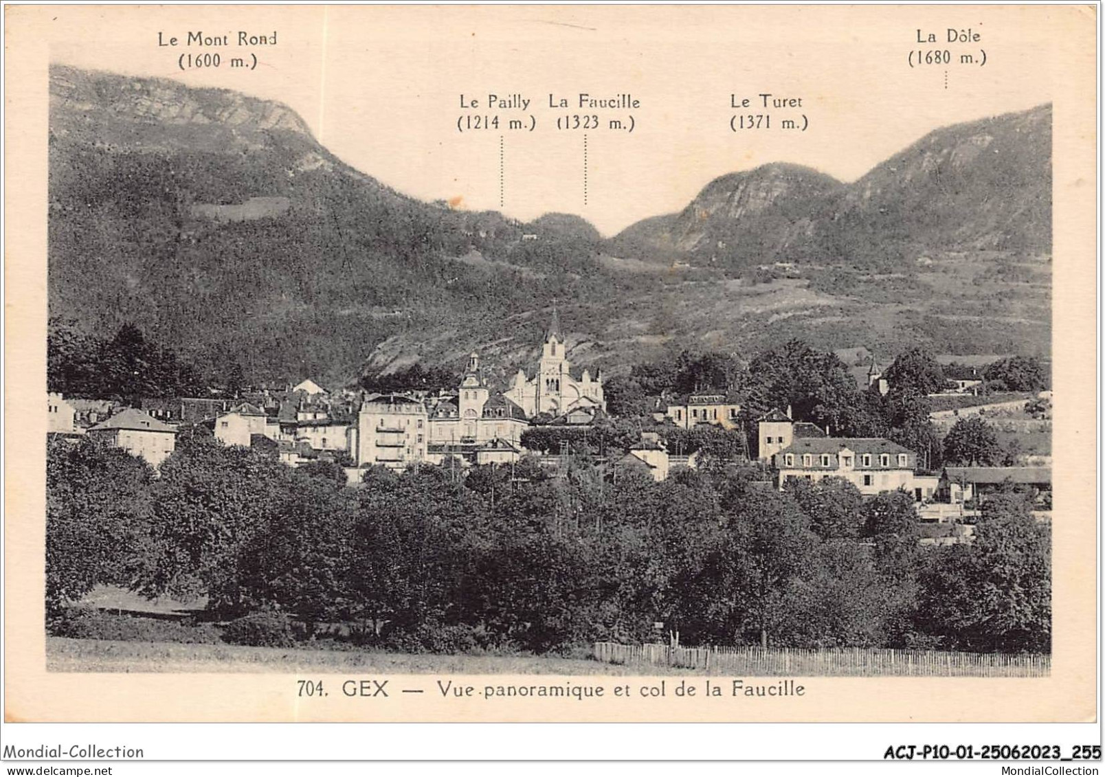 ACJP10-01-0931 - GEX - Vue Panoramique Et Col De La Faucille  - Gex
