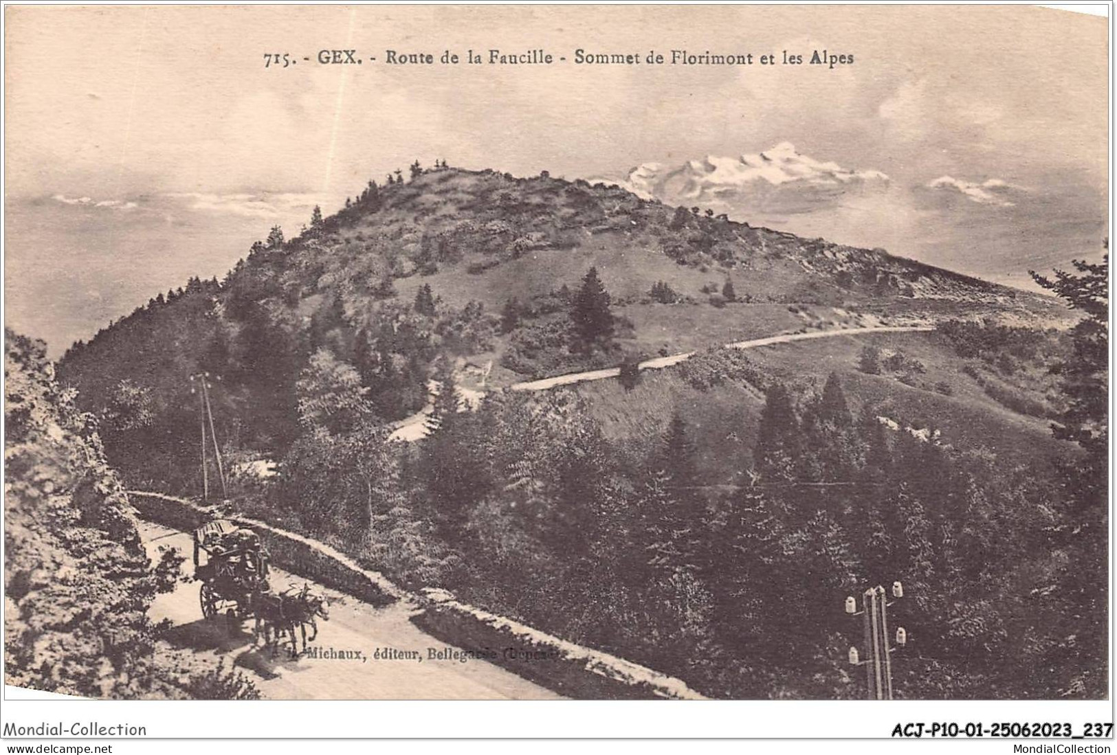ACJP10-01-0922 - GEX - Route De La Faucille - Sommet De Florimont Et Les Alpes  - Gex