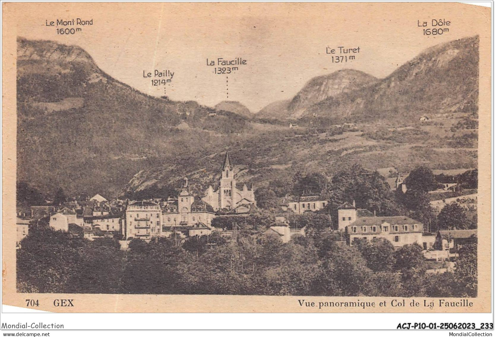 ACJP10-01-0920 - Vue Panoramique Et Col De La Faucille  - Gex