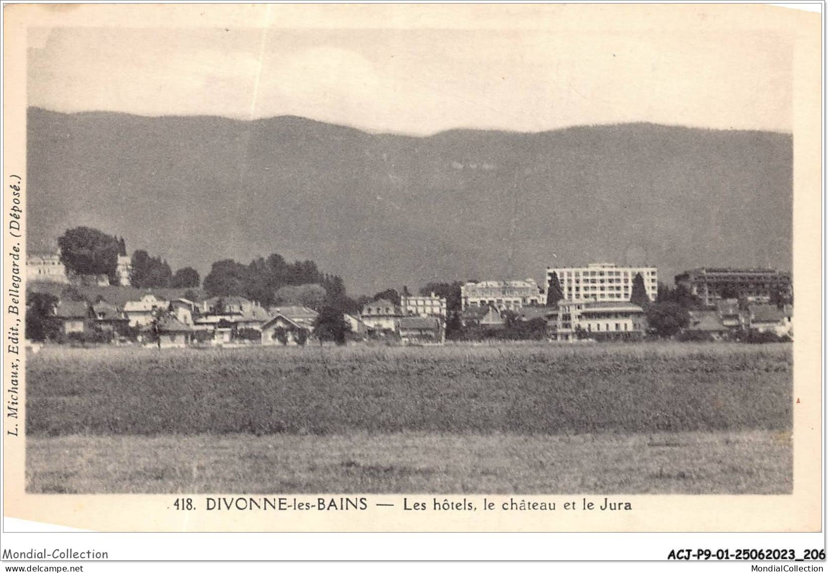 ACJP9-01-0812 -  DIVONNE-LES-BAINS -Les Hotels -le Chateau Et Le Jura  - Divonne Les Bains