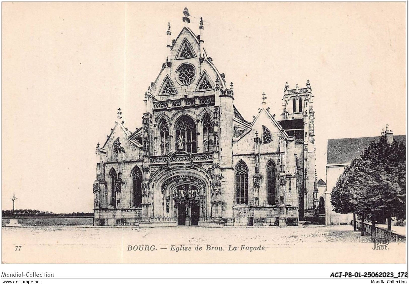 ACJP8-01-0701 -  BOURG - Eglise De BROU - La Façade  - Brou Church