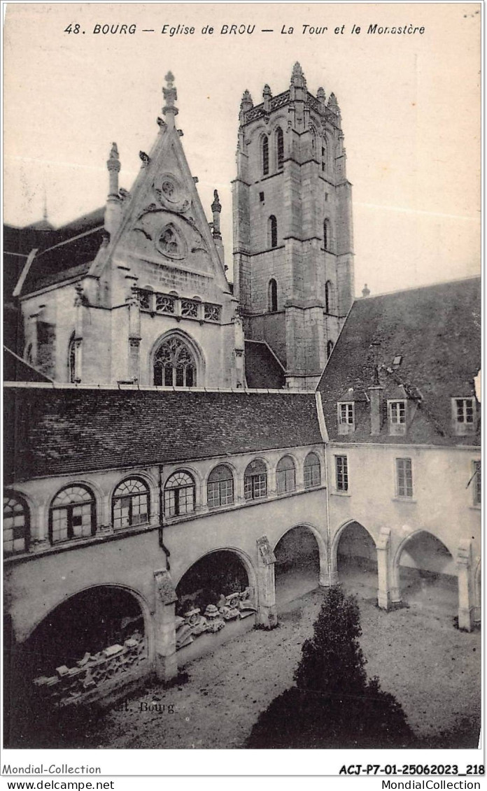 ACJP7-01-0624 - BOURG - Eglise De Brou - La Tour Et Le Monastere - Eglise De Brou