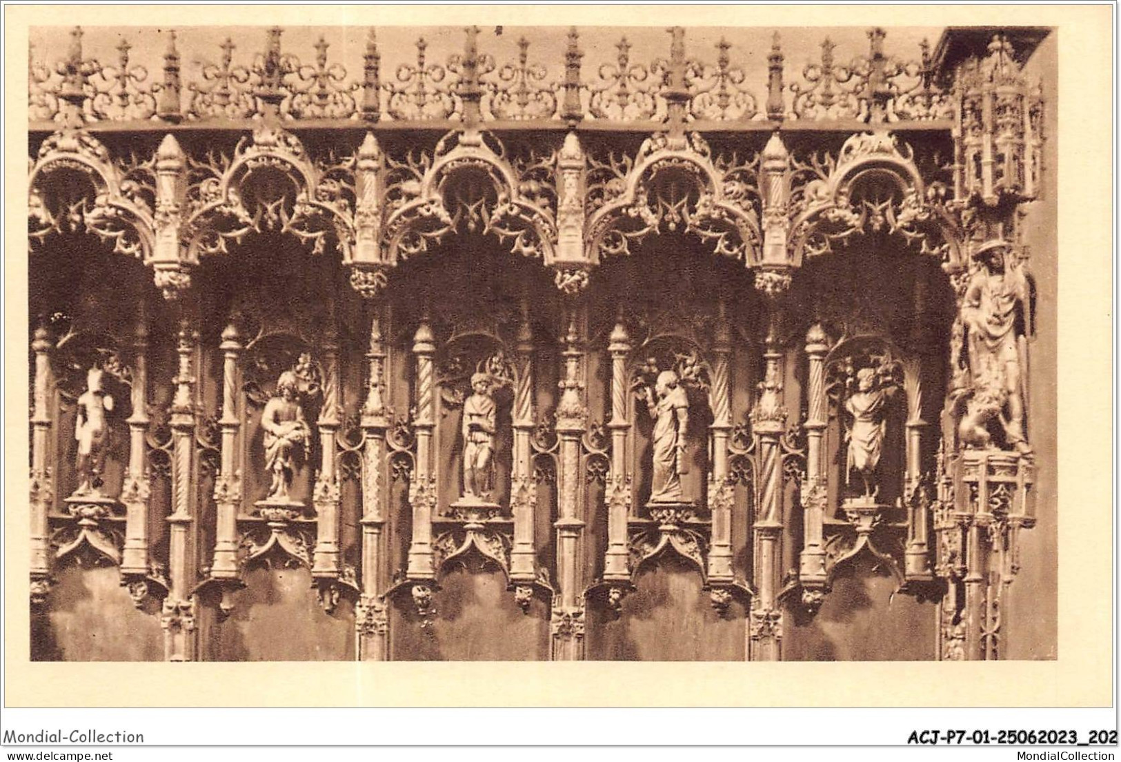ACJP7-01-0616 - BOURG - Eglise De Brou - Detail Des Boiseries Des Stalles  - Brou - Iglesia