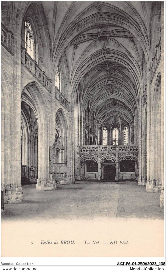 ACJP6-01-0475 - BOURG - Eglise De Brou - La Nef  - Eglise De Brou