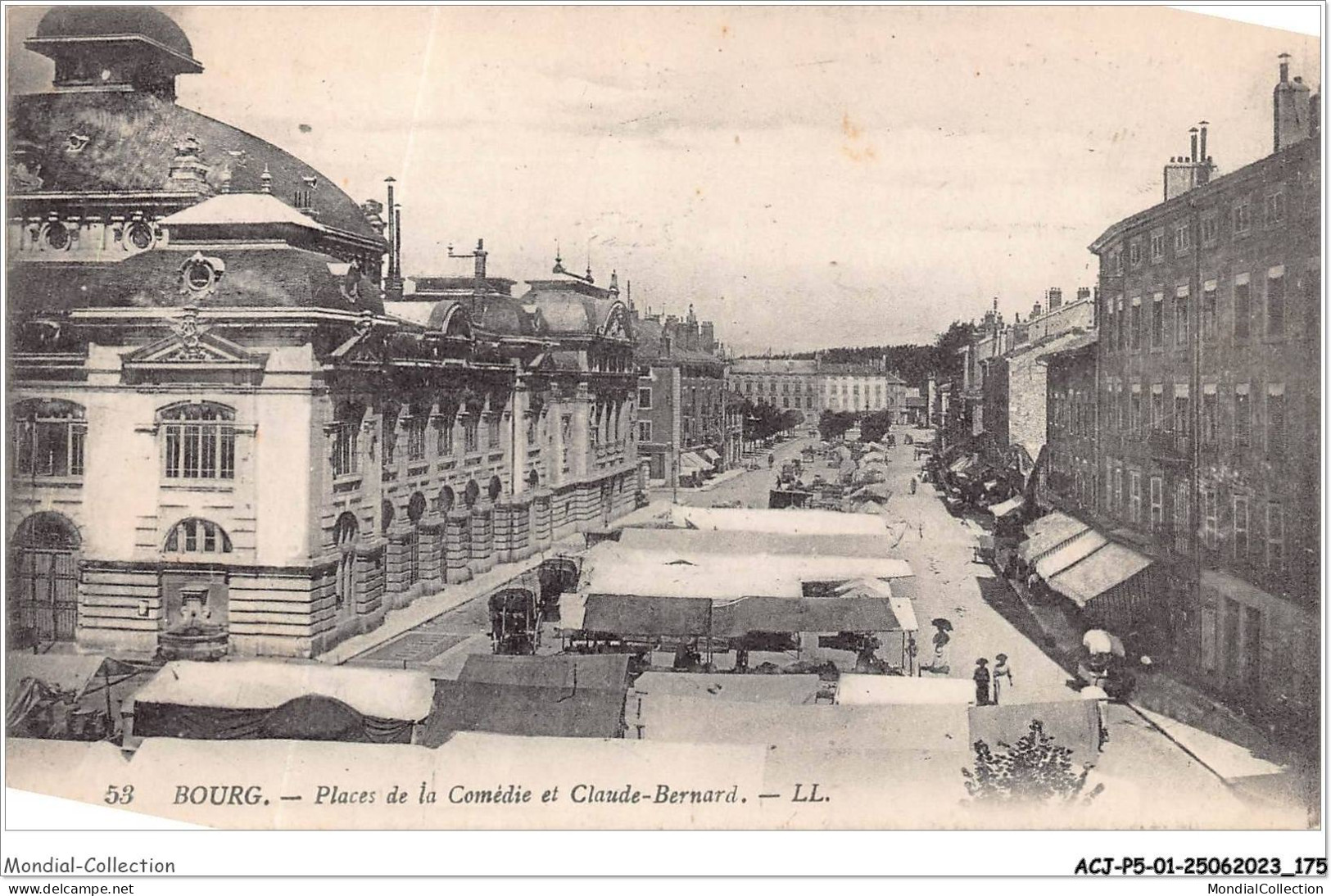 ACJP5-01-0406 - BOURG - Places De La Comedie Et Claude-Bernard - Sonstige & Ohne Zuordnung