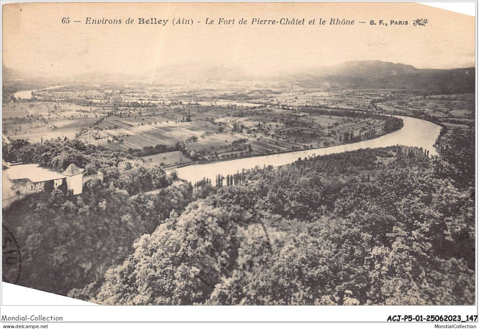 ACJP5-01-0392 - BELLEY - Le Fort De Pierre-Chatel Et Le Rhone  - Belley