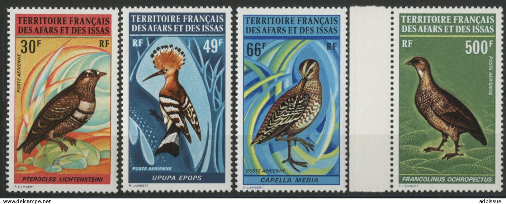 AFARS Et ISSAS POSTE AERIENNE PA N° 68 à 71 Neufs ** (MNH) "Oiseaux / Birds" Qualité TB. - Ungebraucht