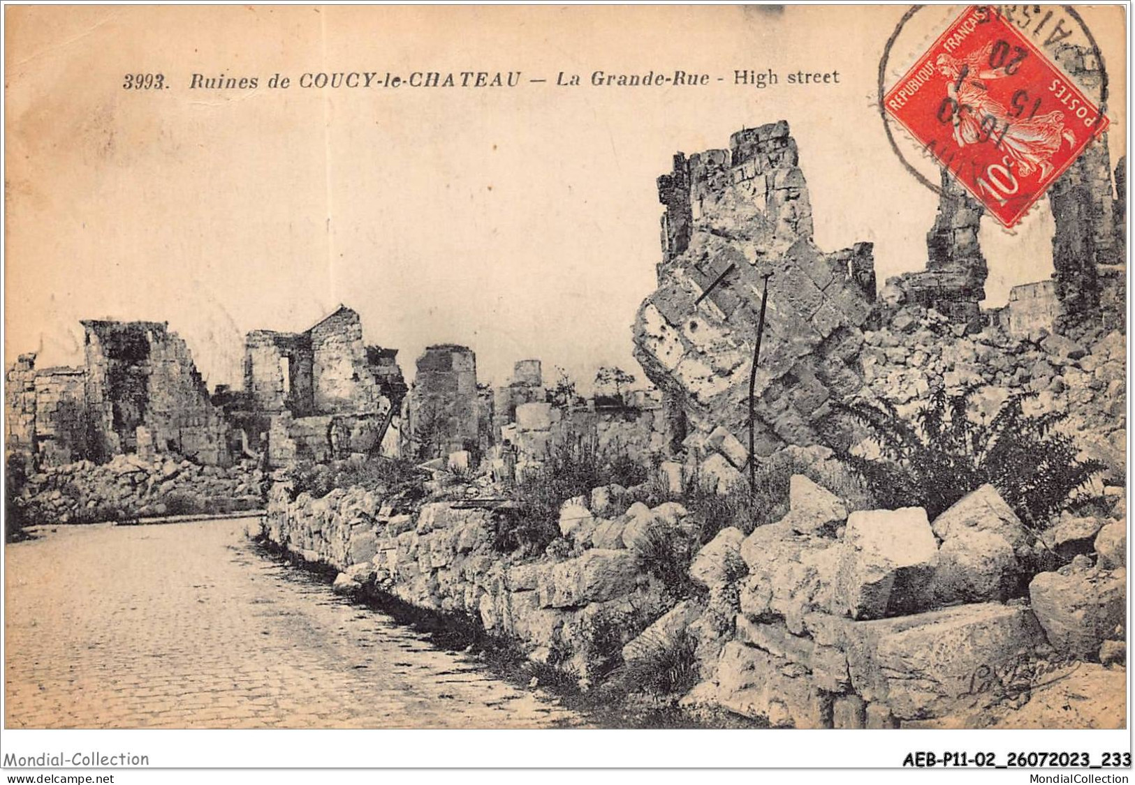 AEBP11-02-1113 - Ruines De COUCY-le-CHATEAU - La Grande-Rue  - Sonstige & Ohne Zuordnung